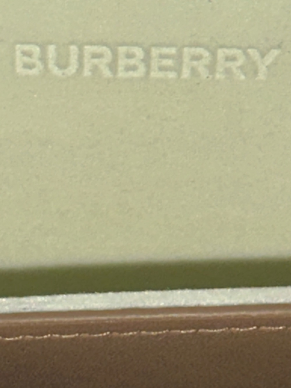 BURBERRY LONDON ENGLAND Leather Eyewear Case w/Soft Interior Lining, VGUC - Picture 7 of 9